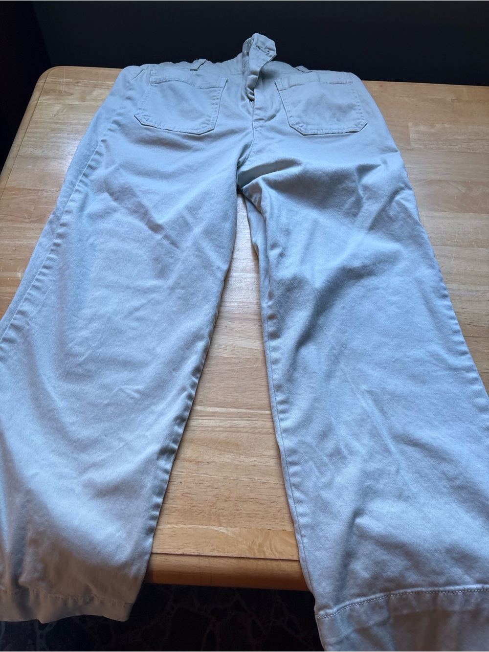 Cream  Casual Straight-Leg Pants